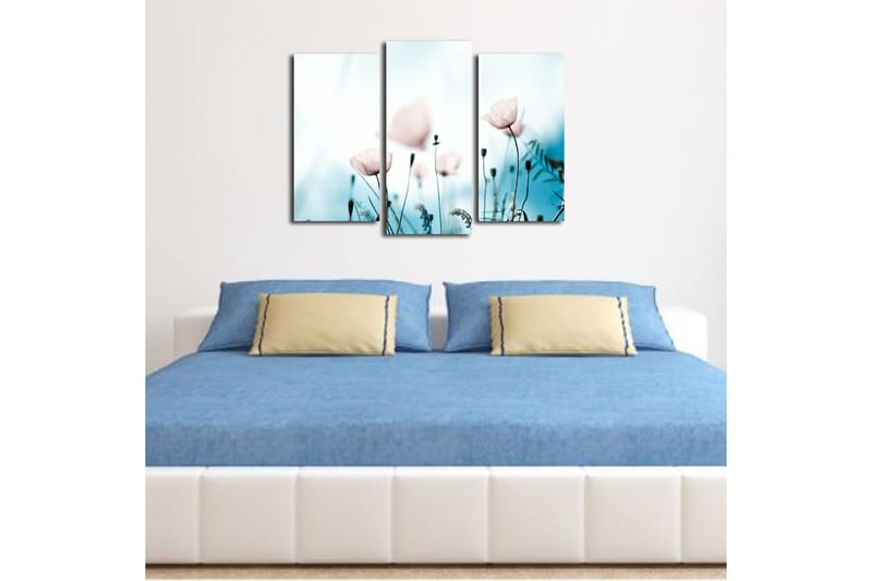 Canvastaulu 3-pak Monivärinen - 20x39 cm - Sisustustuotteet - Taulu & taide - Canvas-taulu