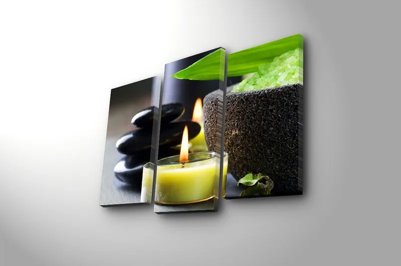 Canvastaulu 3-pak Monivärinen - 20x39 cm - Sisustustuotteet - Taulu & taide - Canvas-taulu