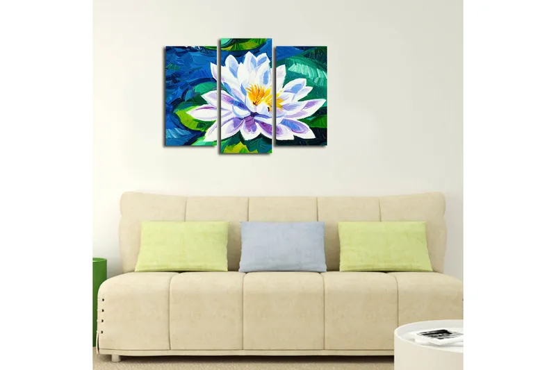 Canvastaulu 3-pak Monivärinen - 20x39 cm - Sisustustuotteet - Taulu & taide - Canvas-taulu