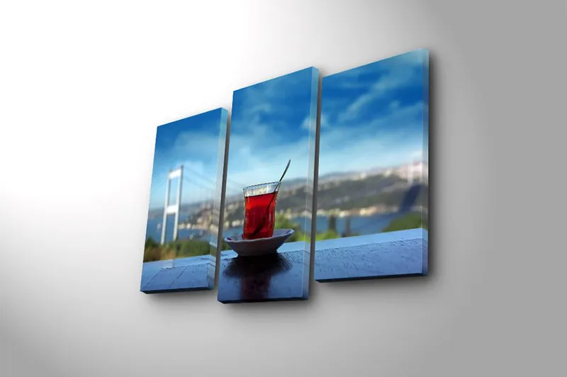 Canvastaulu 3-pak Monivärinen - 20x39 cm - Sisustustuotteet - Taulu & taide - Canvas-taulu