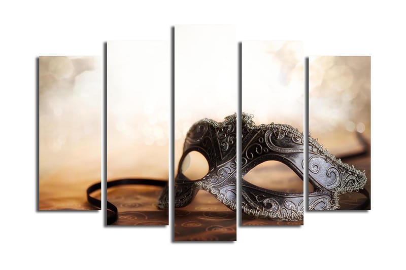 Canvastaulu 5-pak Monivärinen - 19x60 cm - Sisustustuotteet - Taulu & taide - Canvas-taulu