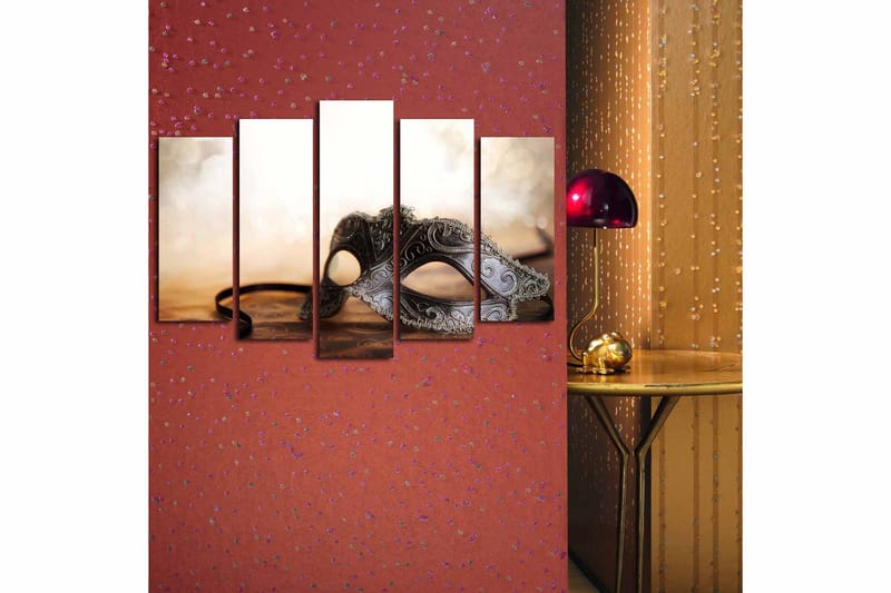 Canvastaulu 5-pak Monivärinen - 19x60 cm - Sisustustuotteet - Taulu & taide - Canvas-taulu
