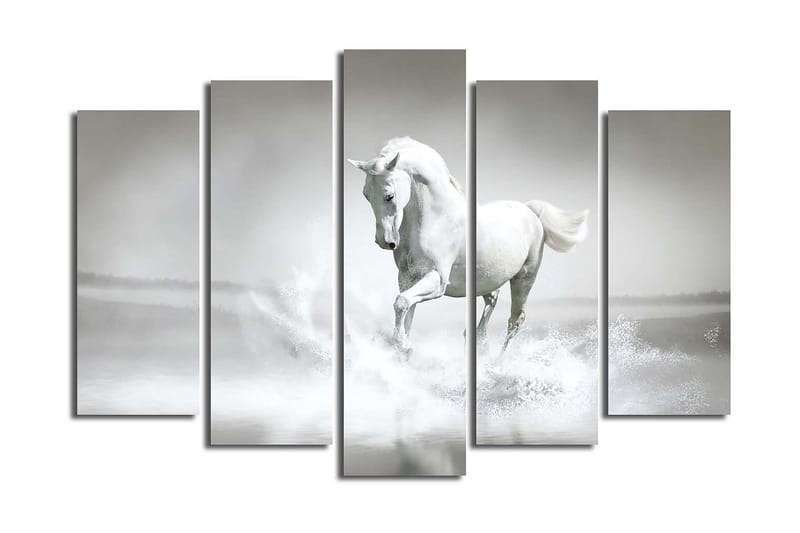 Canvastaulu 5-pak Monivärinen - 19x60 cm - Sisustustuotteet - Taulu & taide - Canvas-taulu
