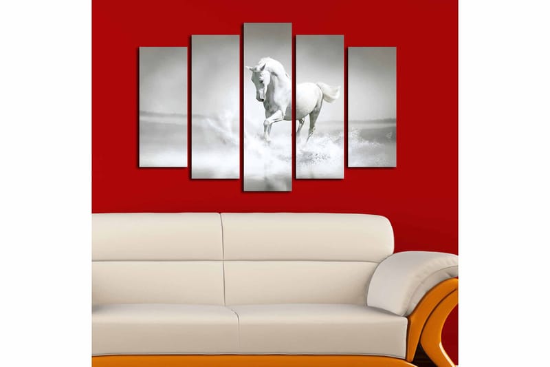 Canvastaulu 5-pak Monivärinen - 19x60 cm - Sisustustuotteet - Taulu & taide - Canvas-taulu