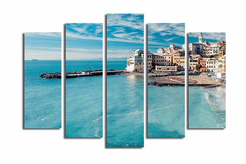 Canvastaulu 5-pak Monivärinen - 19x60 cm - Sisustustuotteet - Taulu & taide - Canvas-taulu