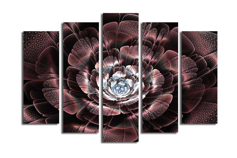 Canvastaulu 5-pak Monivärinen - 19x60 cm - Sisustustuotteet - Taulu & taide - Canvas-taulu