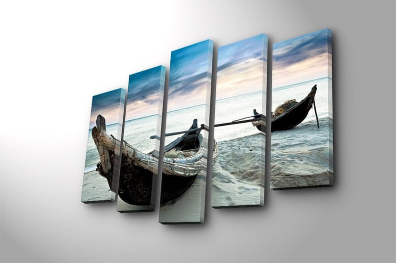 Canvastaulu 5-pak Monivärinen - 19x60 cm - Sisustustuotteet - Taulu & taide - Canvas-taulu