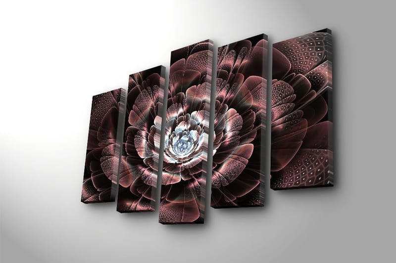 Canvastaulu 5-pak Monivärinen - 19x60 cm - Sisustustuotteet - Taulu & taide - Canvas-taulu