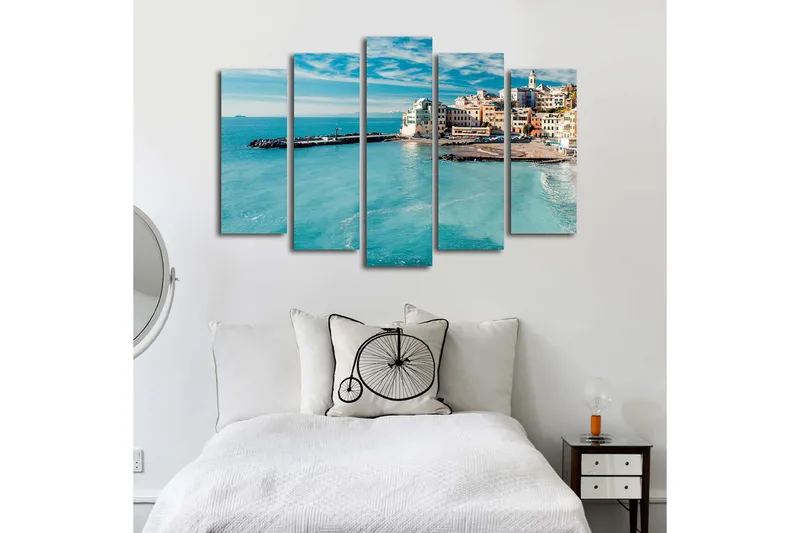 Canvastaulu 5-pak Monivärinen - 19x60 cm - Sisustustuotteet - Taulu & taide - Canvas-taulu