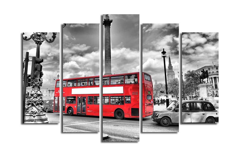 Canvastaulu 5-pak Monivärinen, 19x60 cm