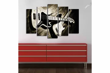 Canvastaulu 5-pak Monivärinen - 19x60 cm - Sisustustuotteet - Taulu & taide - Canvas-taulu