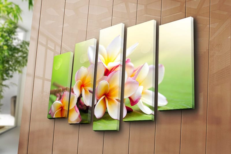 Canvastaulu 5-pak Monivärinen - 19x60 cm - Sisustustuotteet - Taulu & taide - Canvas-taulu