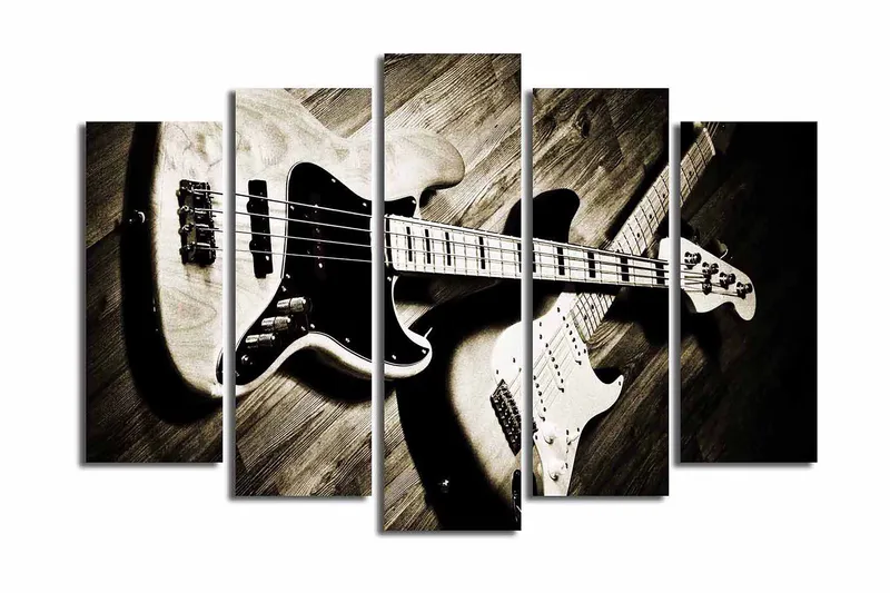 Canvastaulu 5-pak Monivärinen, 19x60 cm