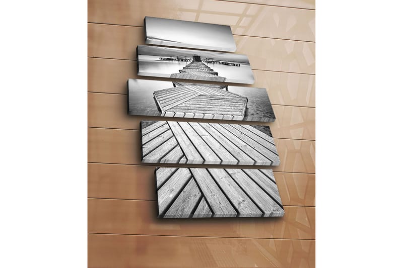 Canvastaulu 5-pak Monivärinen - 19x60 cm - Sisustustuotteet - Taulu & taide - Canvas-taulu