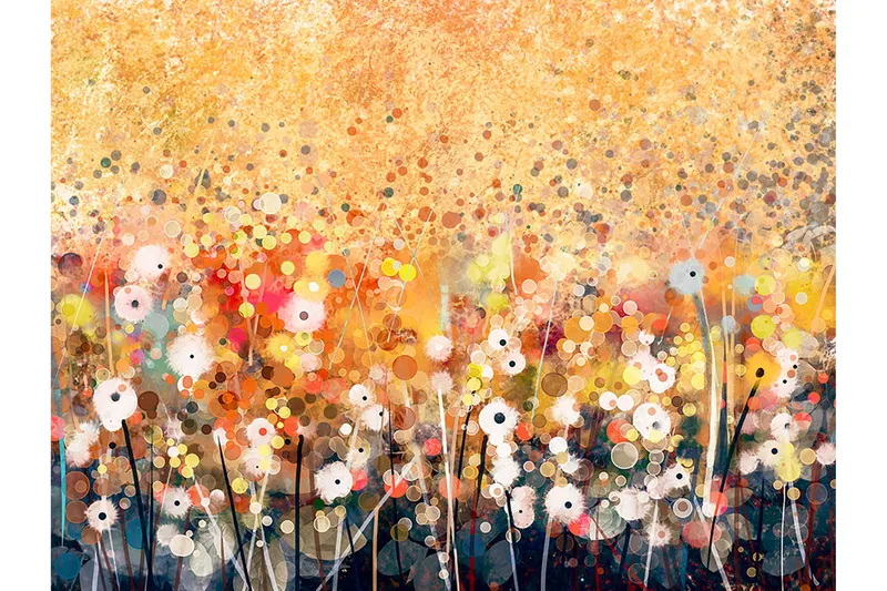 Canvastaulu Abstract Yellow, 70x100 cm