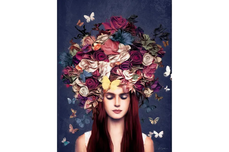 Canvastaulu Bouquet, 60x80 cm