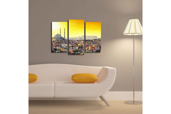 Canvastaulu City Istanbul 3-pak Monivärinen - 20x39 cm - Canvas-taulu - Seinäkoristeet