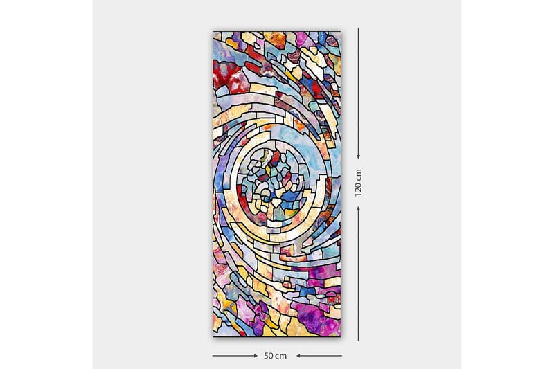 Canvastaulu DKY Abstract & Fractals Monivärinen - 50x120 cm - Sisustustuotteet - Taulu & taide - Canvas-taulu