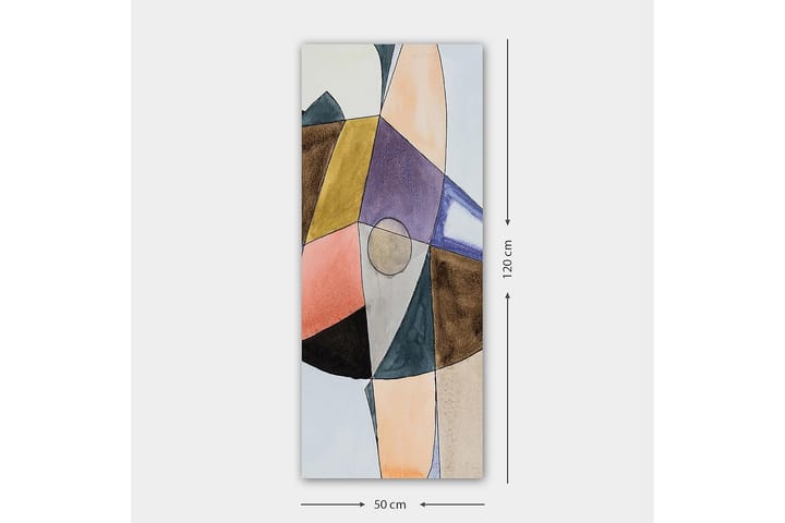 Canvastaulu DKY Abstract & Fractals Monivärinen - 50x120 cm - Canvas-taulu - Seinäkoristeet