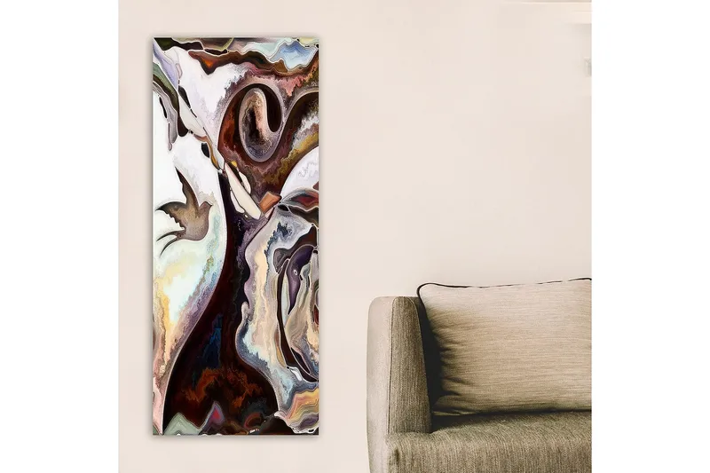 Canvastaulu DKY Abstract & Fractals Monivärinen - 50x120 cm - Sisustustuotteet - Taulu & taide - Canvas-taulu