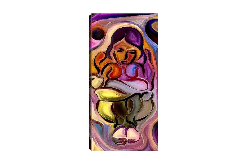 Canvastaulu DKY Abstract & Fractals Monivärinen, 50x120 cm