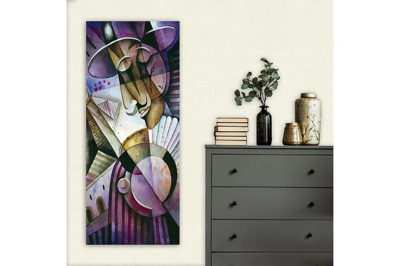 Canvastaulu DKY Abstract & Fractals Monivärinen - 50x120 cm - Sisustustuotteet - Taulu & taide - Canvas-taulu