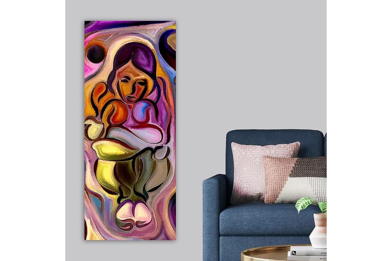 Canvastaulu DKY Abstract & Fractals Monivärinen - 50x120 cm - Sisustustuotteet - Taulu & taide - Canvas-taulu