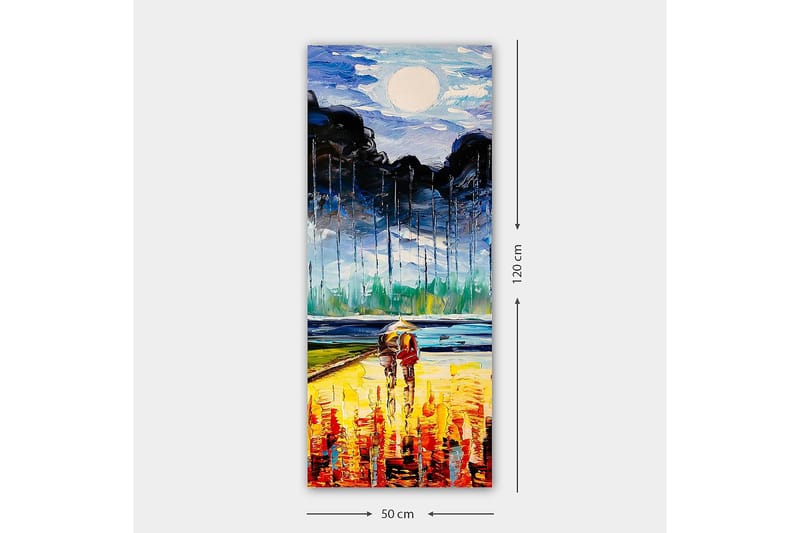 Canvastaulu DKY Abstract & Fractals Monivärinen - 50x120 cm - Sisustustuotteet - Taulu & taide - Canvas-taulu