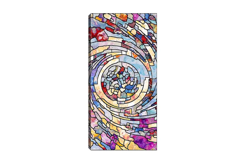 Canvastaulu DKY Abstract & Fractals Monivärinen, 50x120 cm