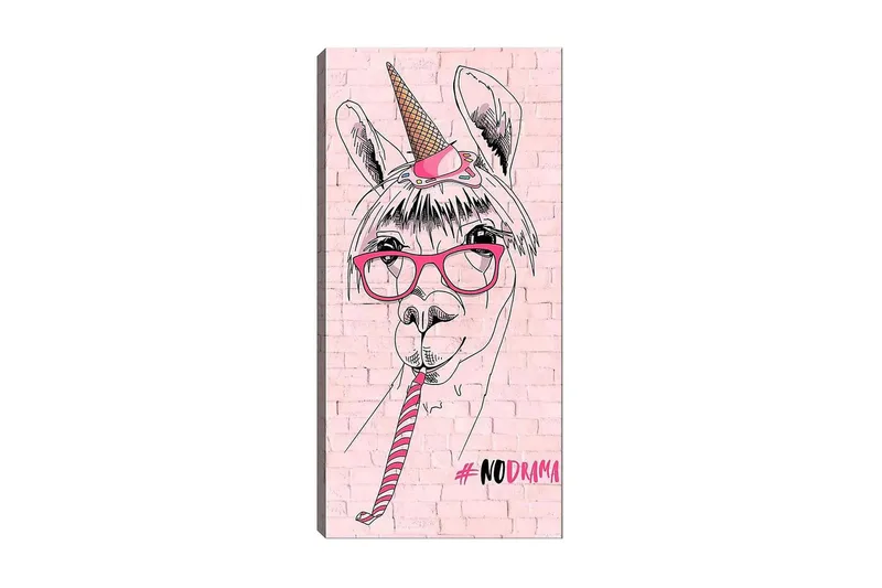 Canvastaulu DKY Animals Monivärinen, 50x120 cm