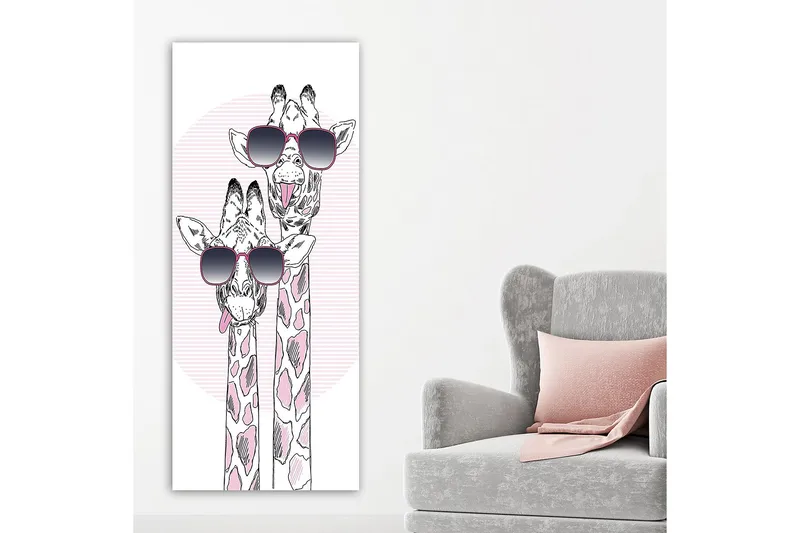 Canvastaulu DKY Animals Monivärinen - 50x120 cm - Sisustustuotteet - Taulu & taide - Canvas-taulu