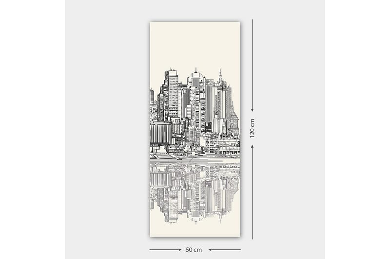 Canvastaulu DKY Cities & Countries Monivärinen - 50x120 cm - Sisustustuotteet - Taulu & taide - Canvas-taulu