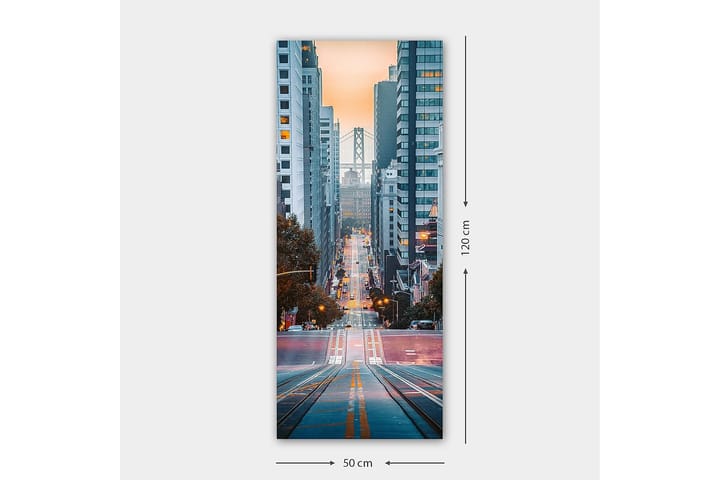 Canvastaulu DKY Cities & Countries Monivärinen - 50x120 cm - Canvas-taulu - Seinäkoristeet
