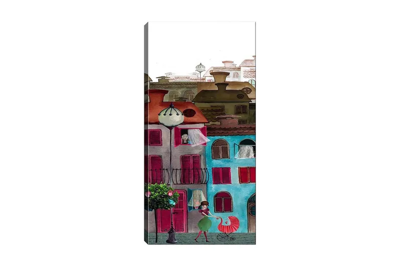 Canvastaulu DKY Cities & Countries Monivärinen, 50x120 cm