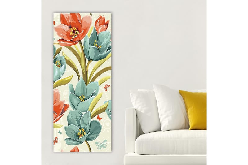 Canvastaulu DKY Floral & Botanical Monivärinen - 50x120 cm - Sisustustuotteet - Taulu & taide - Canvas-taulu