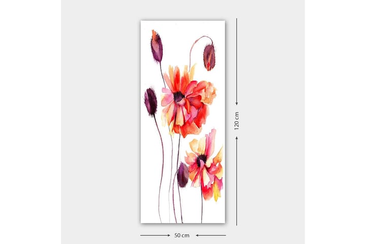 Canvastaulu DKY Floral & Botanical Monivärinen - 50x120 cm - Seinäkoristeet - Canvas-taulu