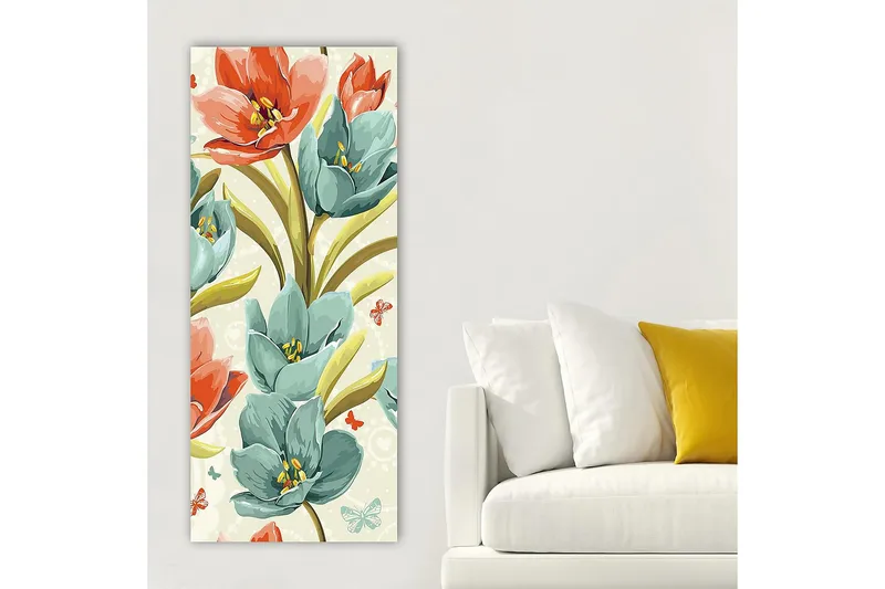 Canvastaulu DKY Floral & Botanical Monivärinen - 50x120 cm - Sisustustuotteet - Taulu & taide - Canvas-taulu