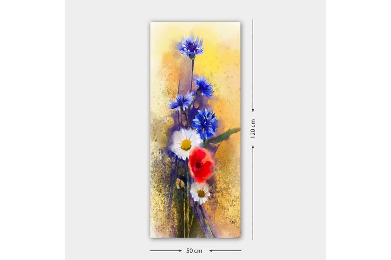 Canvastaulu DKY Floral & Botanical Monivärinen - 50x120 cm - Sisustustuotteet - Taulu & taide - Canvas-taulu