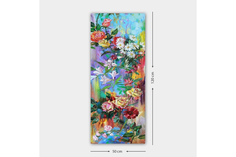 Canvastaulu DKY Floral & Botanical Monivärinen - 50x120 cm - Sisustustuotteet - Taulu & taide - Canvas-taulu