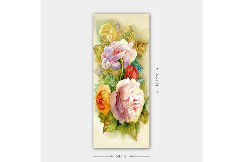 Canvastaulu DKY Floral & Botanical Monivärinen - 50x120 cm - Sisustustuotteet - Taulu & taide - Canvas-taulu