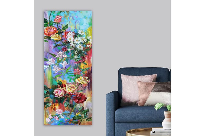 Canvastaulu DKY Floral & Botanical Monivärinen - 50x120 cm - Sisustustuotteet - Taulu & taide - Canvas-taulu