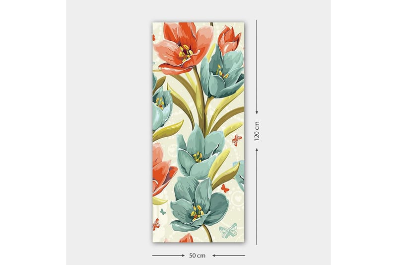 Canvastaulu DKY Floral & Botanical Monivärinen - 50x120 cm - Sisustustuotteet - Taulu & taide - Canvas-taulu