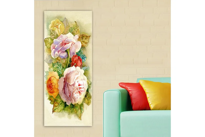 Canvastaulu DKY Floral & Botanical Monivärinen - 50x120 cm - Sisustustuotteet - Taulu & taide - Canvas-taulu