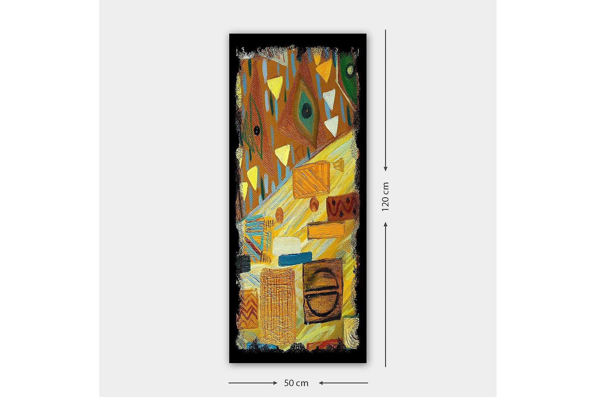 Canvastaulu DKY Geometric Monivärinen - 50x120 cm - Sisustustuotteet - Taulu & taide - Canvas-taulu