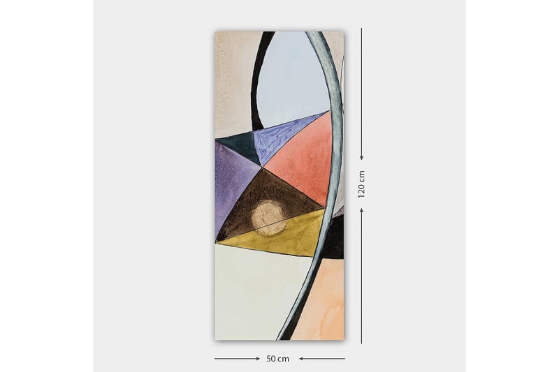 Canvastaulu DKY Geometric Monivärinen - 50x120 cm - Sisustustuotteet - Taulu & taide - Canvas-taulu