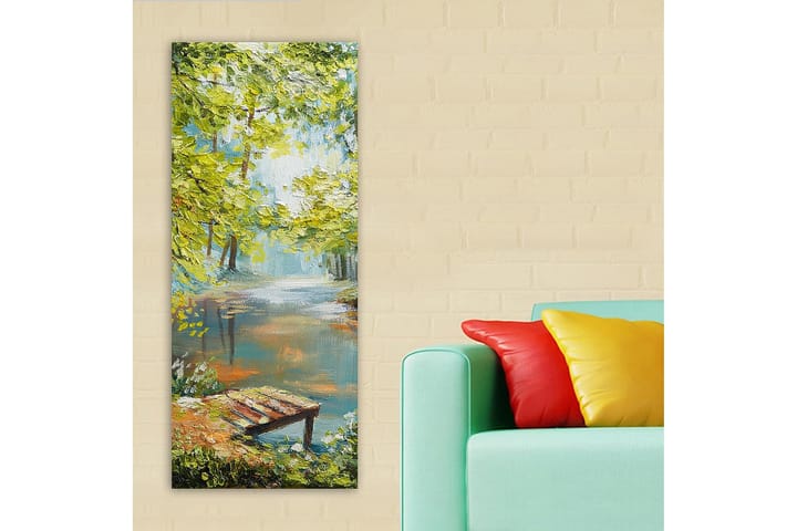 Canvastaulu DKY Landscape & Nature Monivärinen - 50x120 cm - Seinäkoristeet - Canvas-taulu