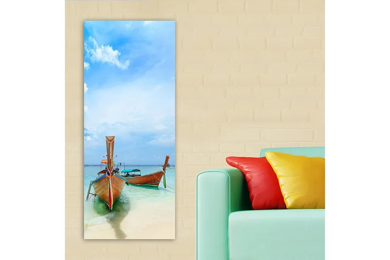 Canvastaulu DKY Nautical & Beach Monivärinen - 50x120 cm - Sisustustuotteet - Taulu & taide - Canvas-taulu