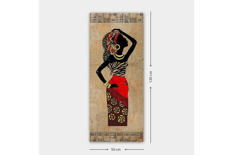 Canvastaulu DKY World Cultures Monivärinen - 50x120 cm - Sisustustuotteet - Taulu & taide - Canvas-taulu