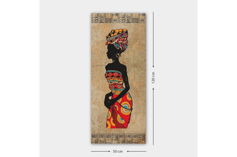 Canvastaulu DKY World Cultures Monivärinen - 50x120 cm - Sisustustuotteet - Taulu & taide - Canvas-taulu