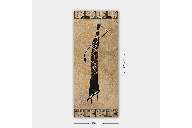 Canvastaulu DKY World Cultures Monivärinen - 50x120 cm - Sisustustuotteet - Taulu & taide - Canvas-taulu